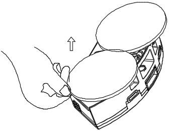 Remove the 2-in-1 tank and take the spinning mop pads off.